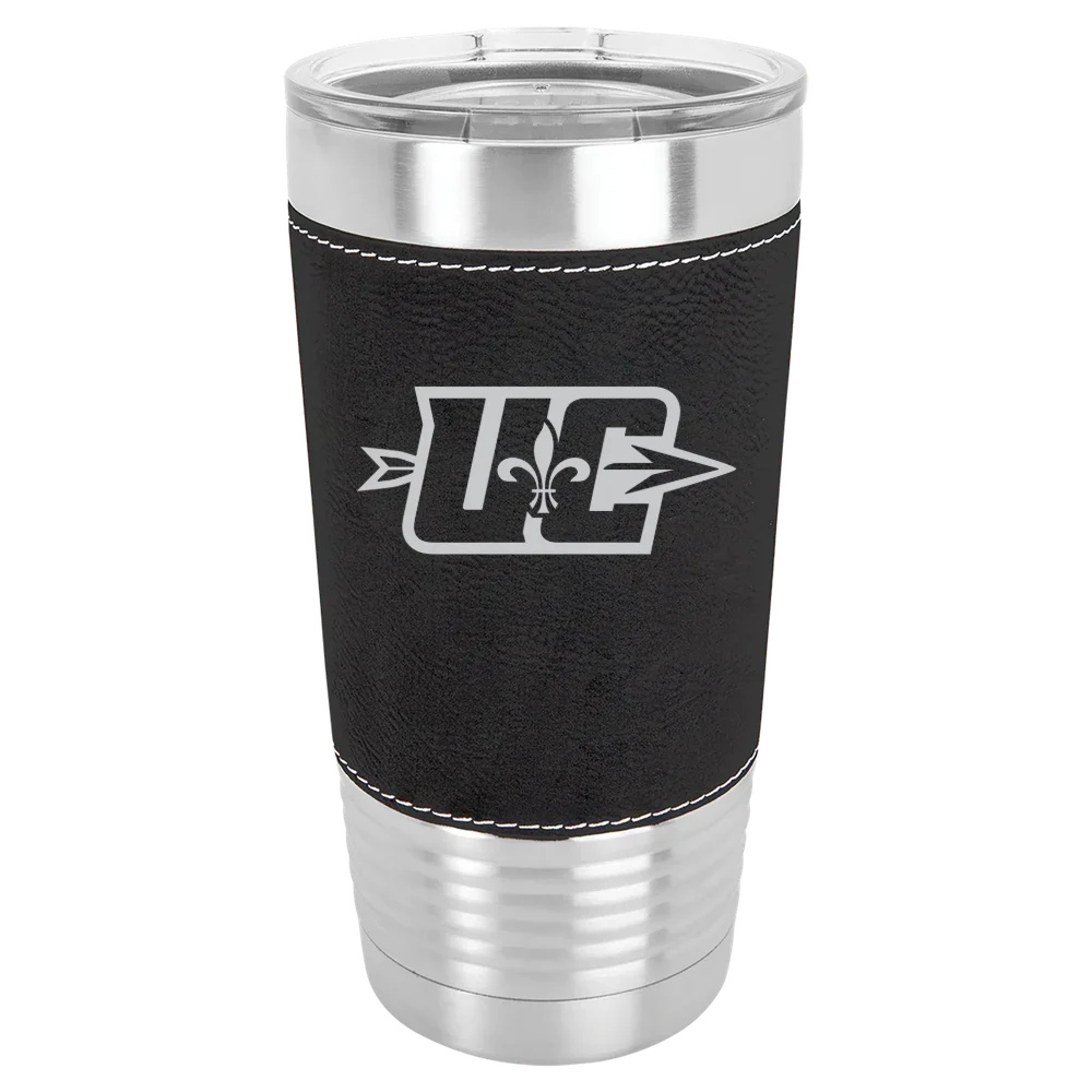 Ursuline College Polar Camel 20 oz. Leatherette Grip Tumbler with Standard Lid