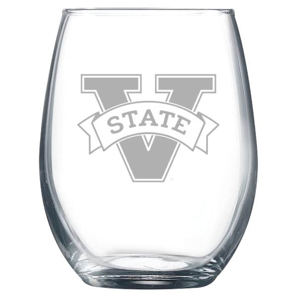 Valdosta State University Polar Camel 9 oz. Stemless Wine Glass