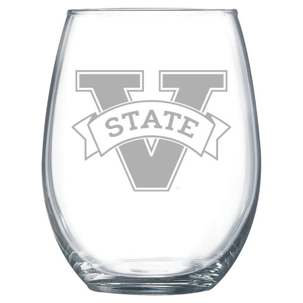 Valdosta State University Polar Camel 15 oz. Stemless Wine Glass