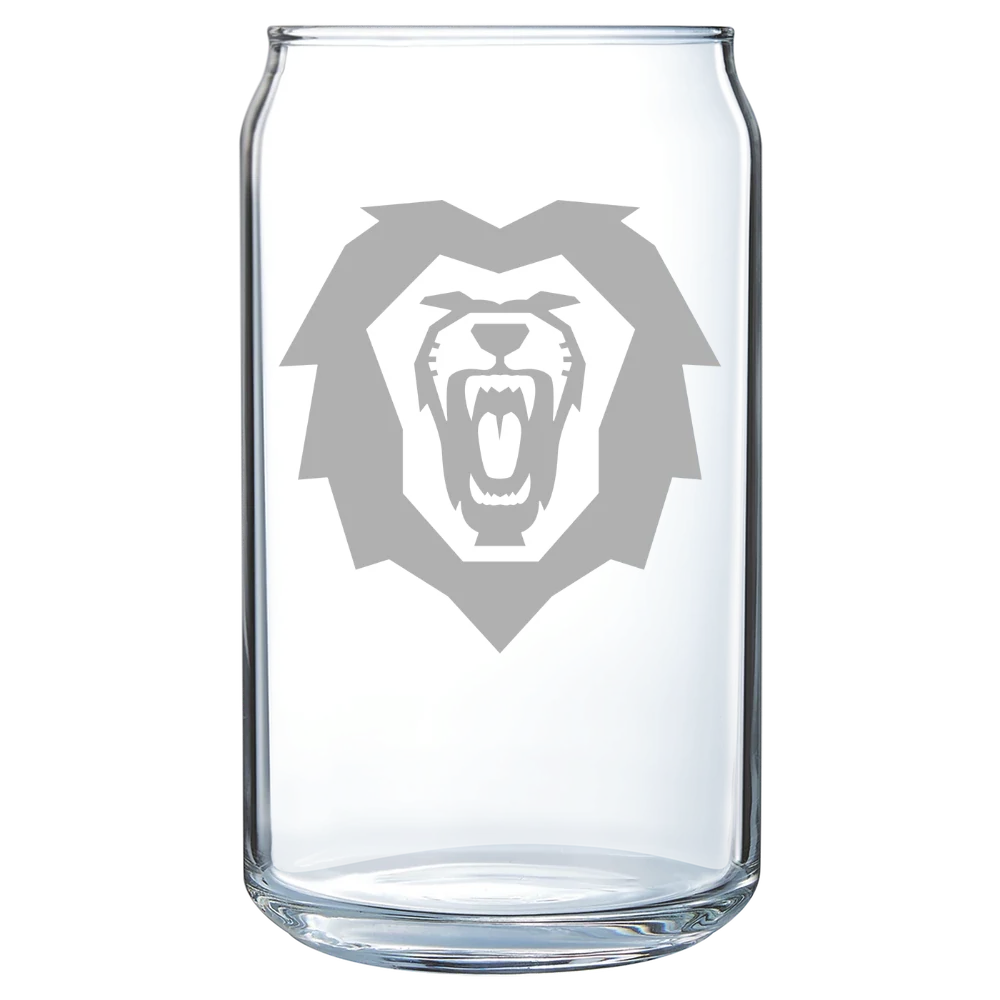 Vanguard University Polar Camel 16 oz. Can Glass