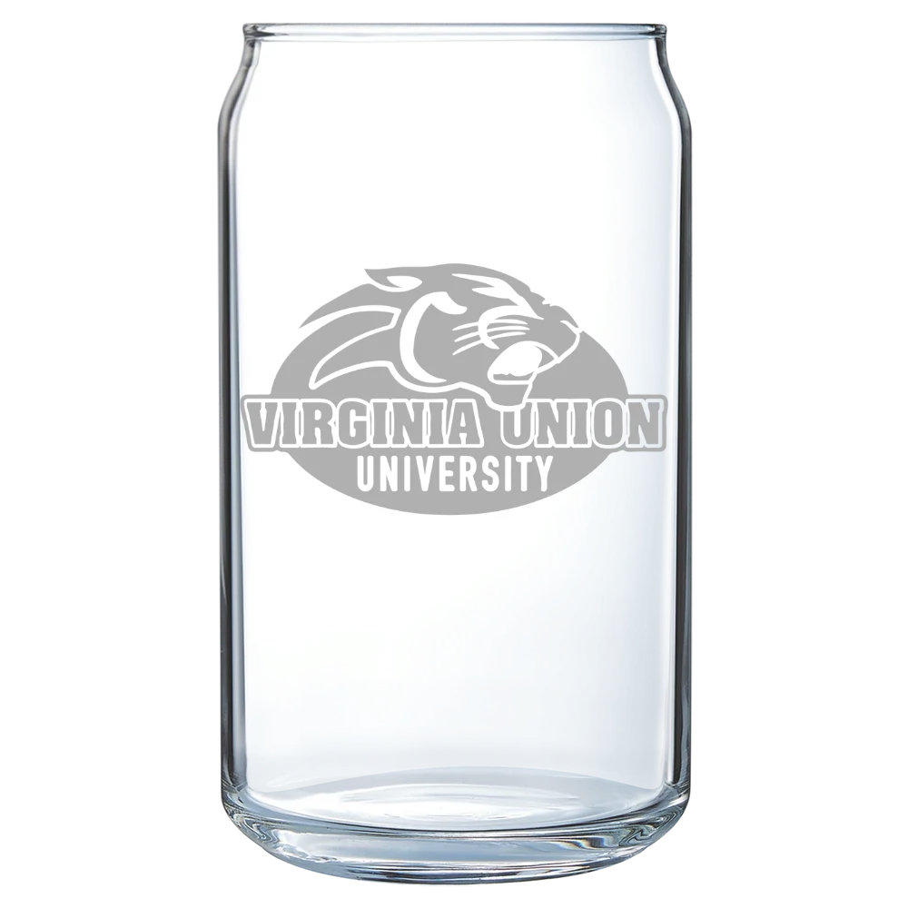 Virginia Union University Polar Camel 16 oz. Can Glass