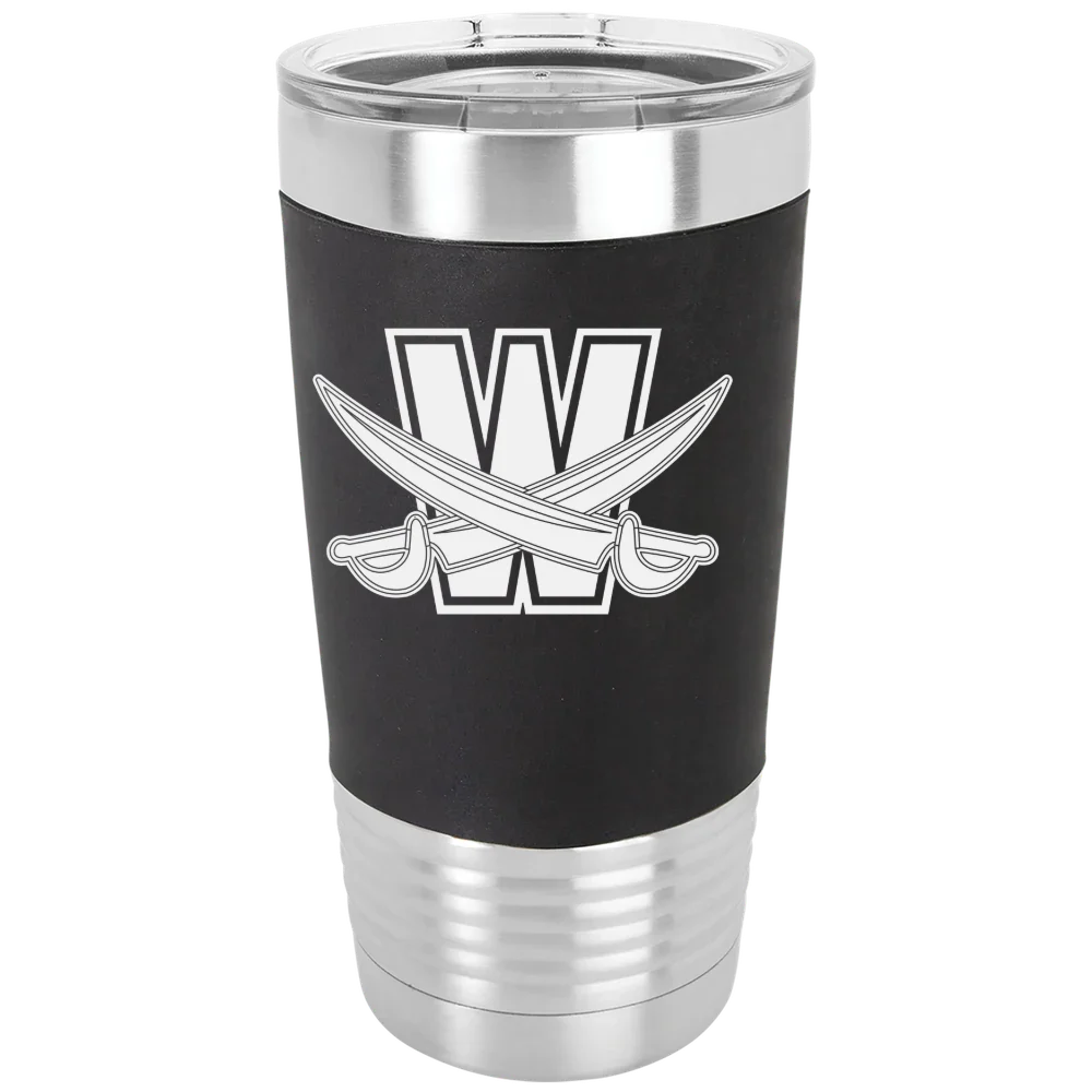 Walsh University Polar Camel 20 oz. Silicone Grip Tumbler with Standard Lid