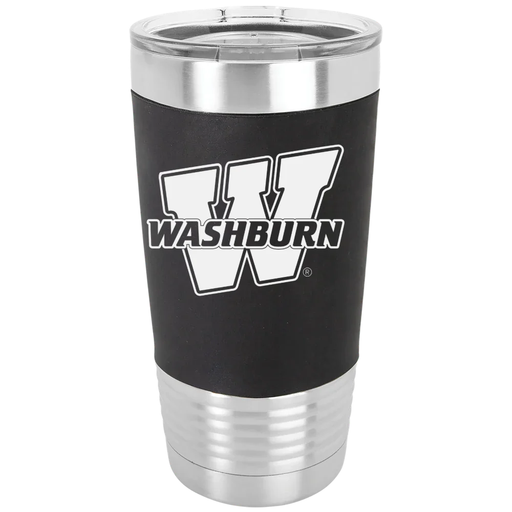 Washburn University Polar Camel 20 oz. Silicone Grip Tumbler with Standard Lid