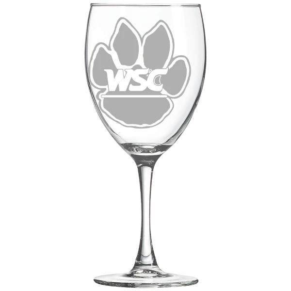 Wayne State College (Nebraska) Polar Camel 10 1/2 oz. Wine Glass