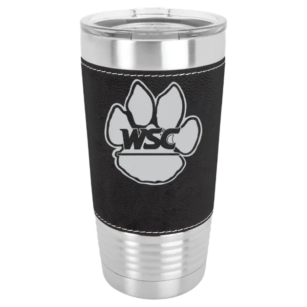 Wayne State College (Nebraska) Polar Camel 20 oz. Leatherette Grip Tumbler with Standard Lid
