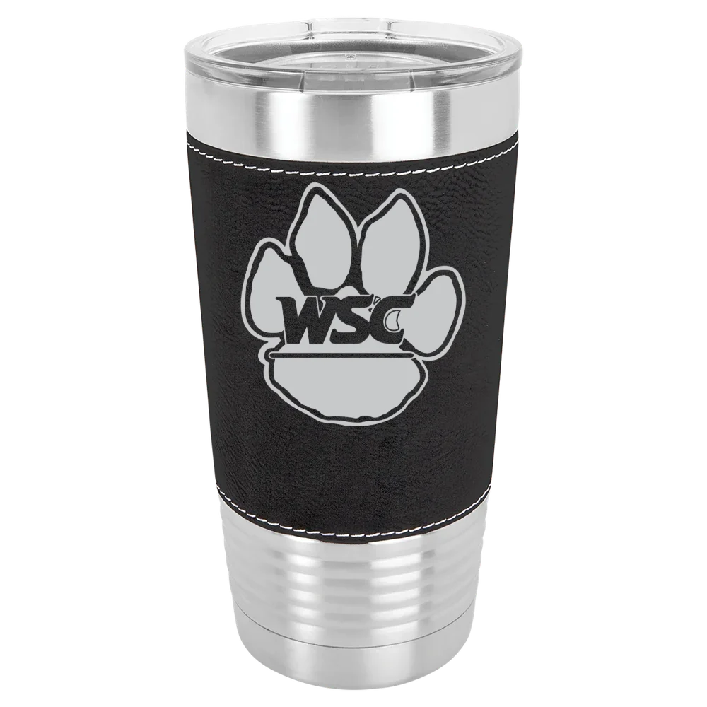 Wayne State College (Nebraska) Polar Camel 20 oz. Leatherette Grip Tumbler with Standard Lid