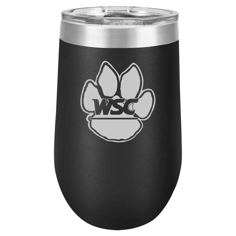 Wayne State College (Nebraska) Polar Camel 16 oz. Stemless Wine Tumbler