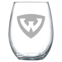 Wayne State University (Michigan) Polar Camel 15 oz. Stemless Wine Glass