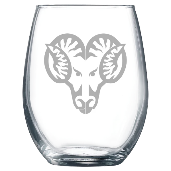 West Chester University of Pennsylvania Polar Camel 9 oz. Stemless Wine Glass