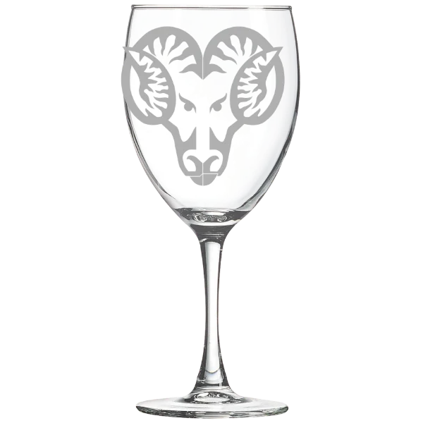 West Chester University of Pennsylvania Polar Camel 10 1/2 oz. Wine Glass