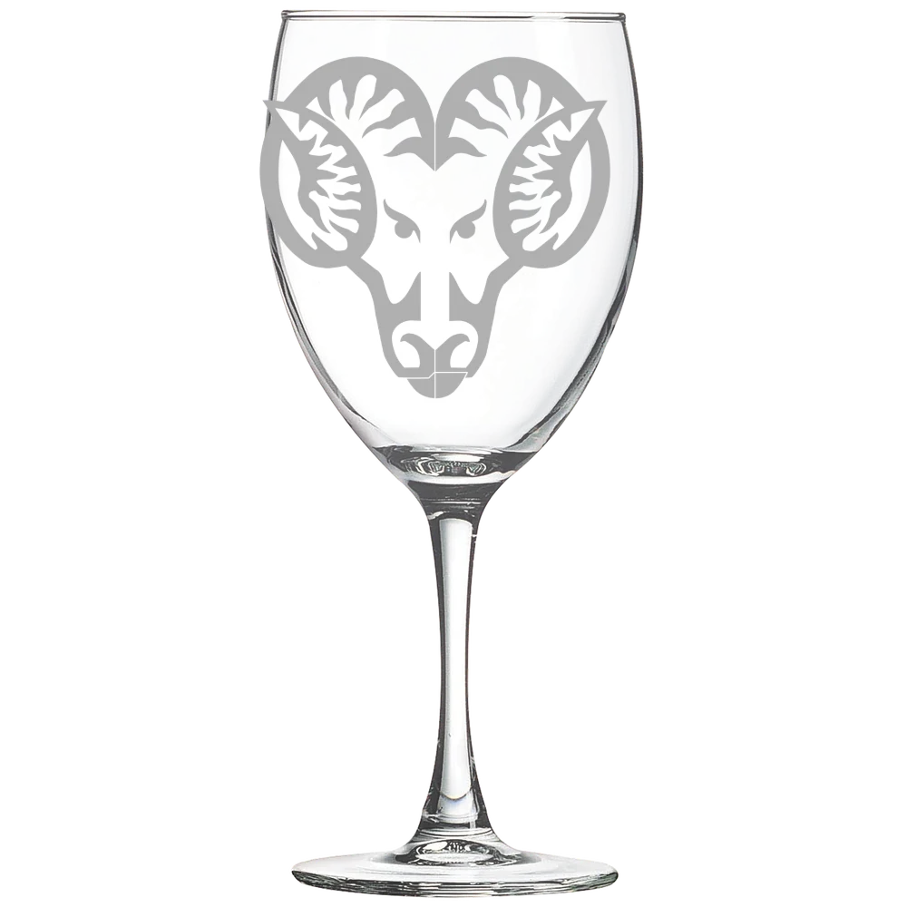West Chester University of Pennsylvania Polar Camel 10 1/2 oz. Wine Glass