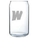 West Liberty University Polar Camel 16 oz. Can Glass