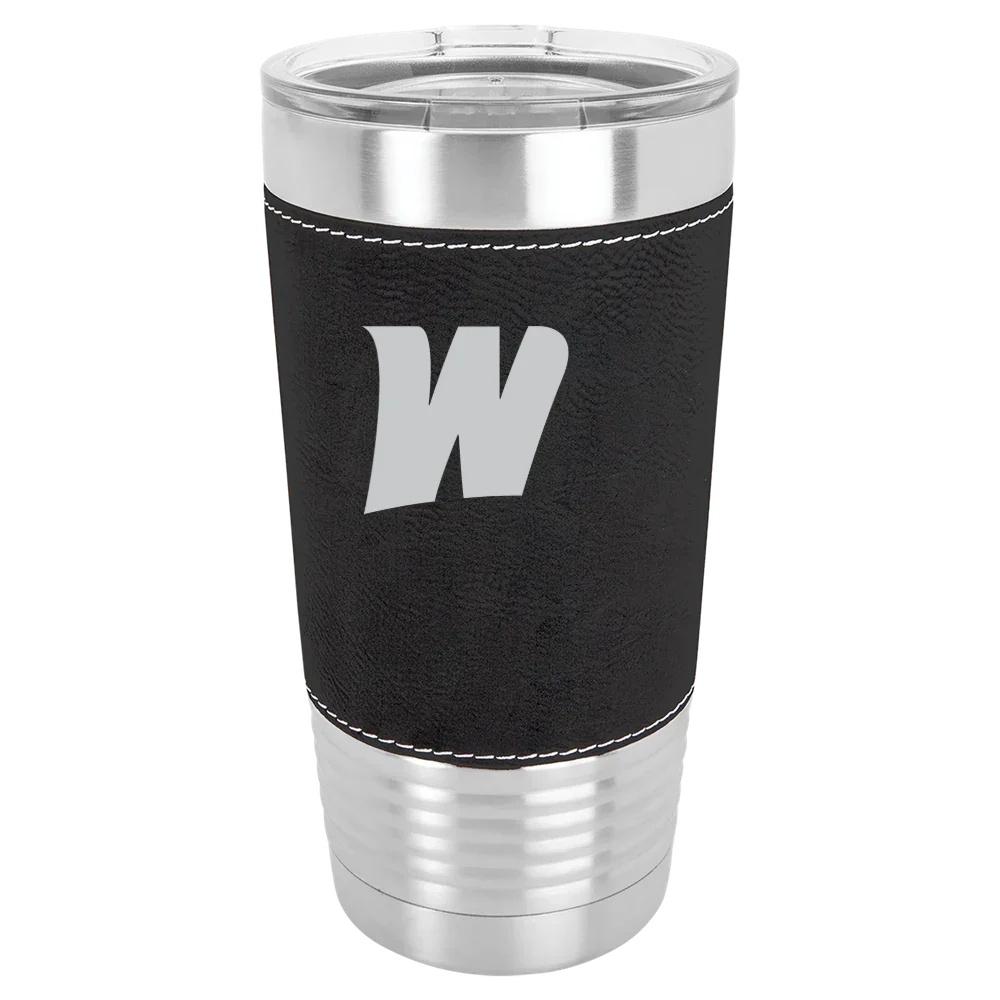 West Liberty University Polar Camel 20 oz. Leatherette Grip Tumbler with Standard Lid