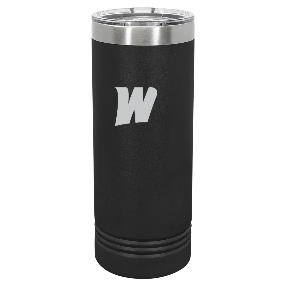 West Liberty University Polar Camel 22 oz. Skinny Tumbler with Slider Lid