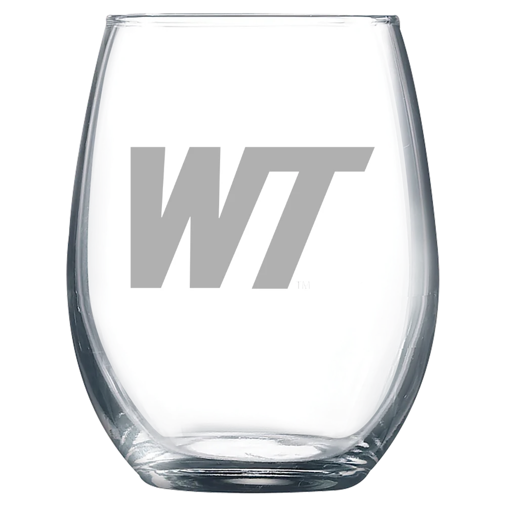 West Texas A&M University Polar Camel 9 oz. Stemless Wine Glass