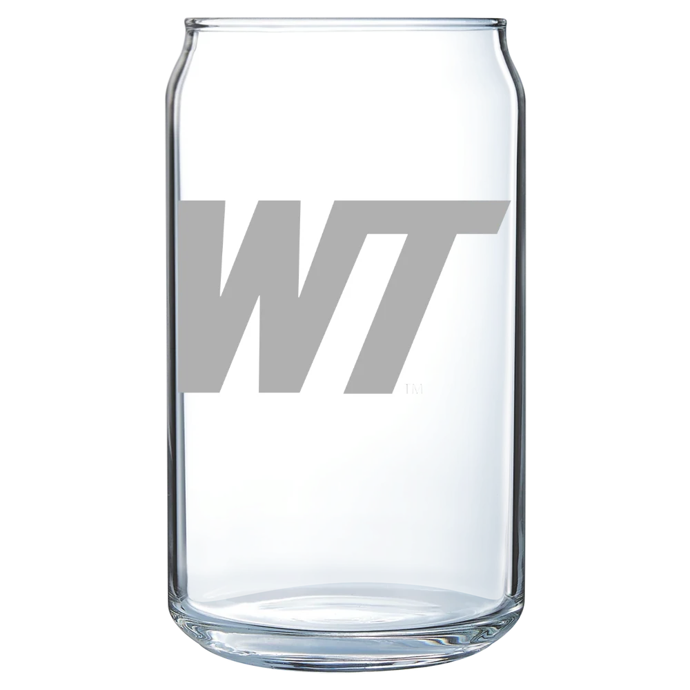 West Texas A&M University Polar Camel 16 oz. Can Glass