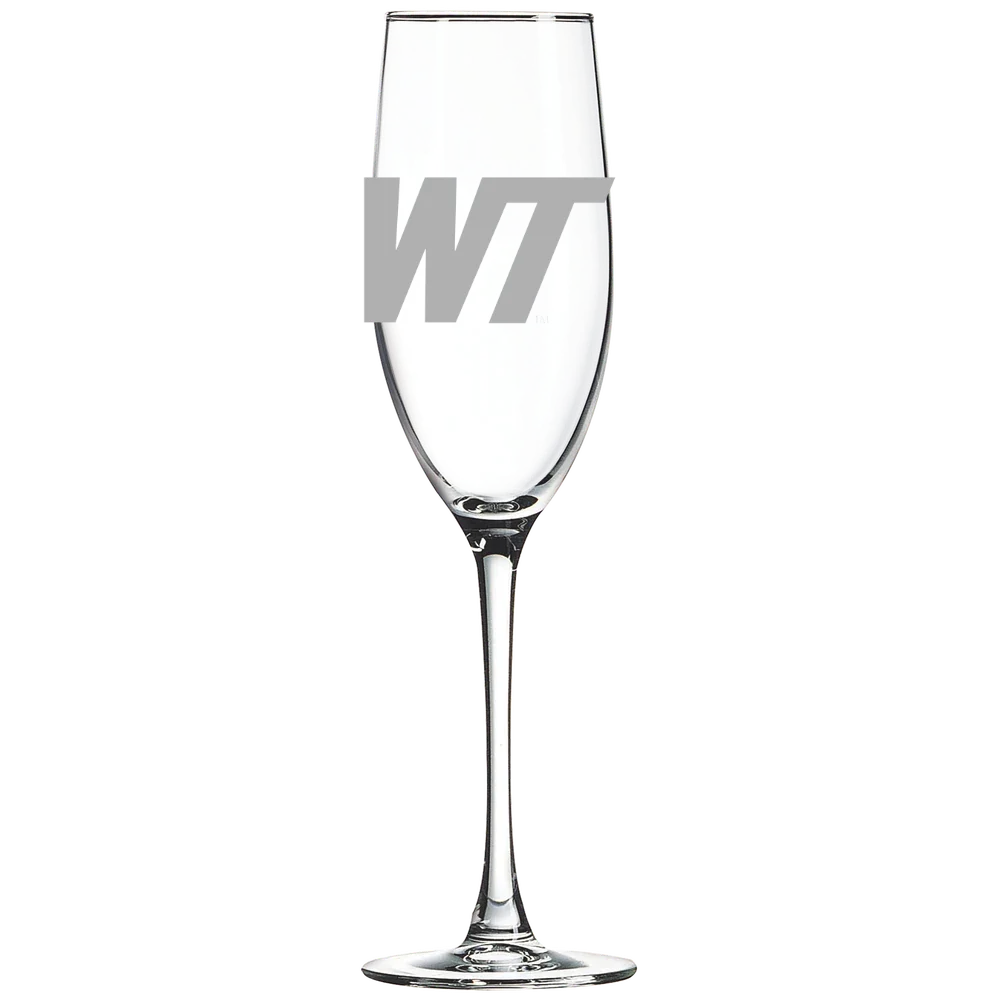 West Texas A&M University Polar Camel 8 oz. Champagne Flute