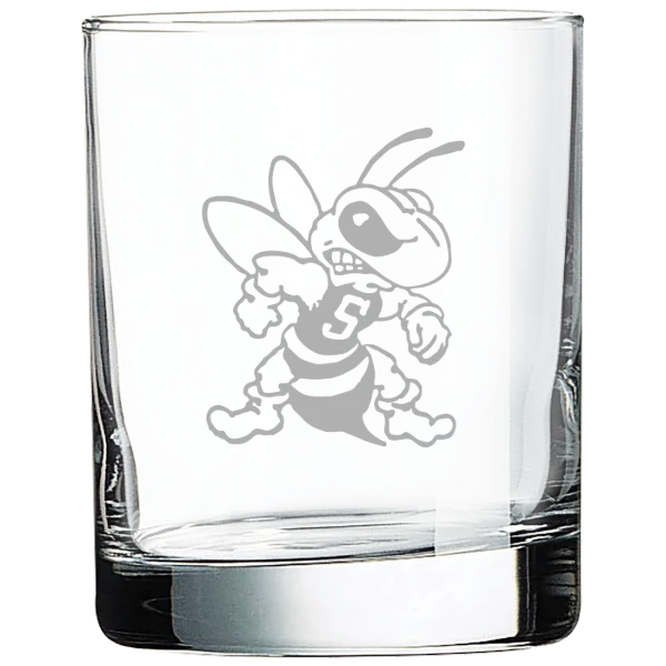 West Virginia State University Polar Camel 10 1/2 oz. On The Rocks Glass