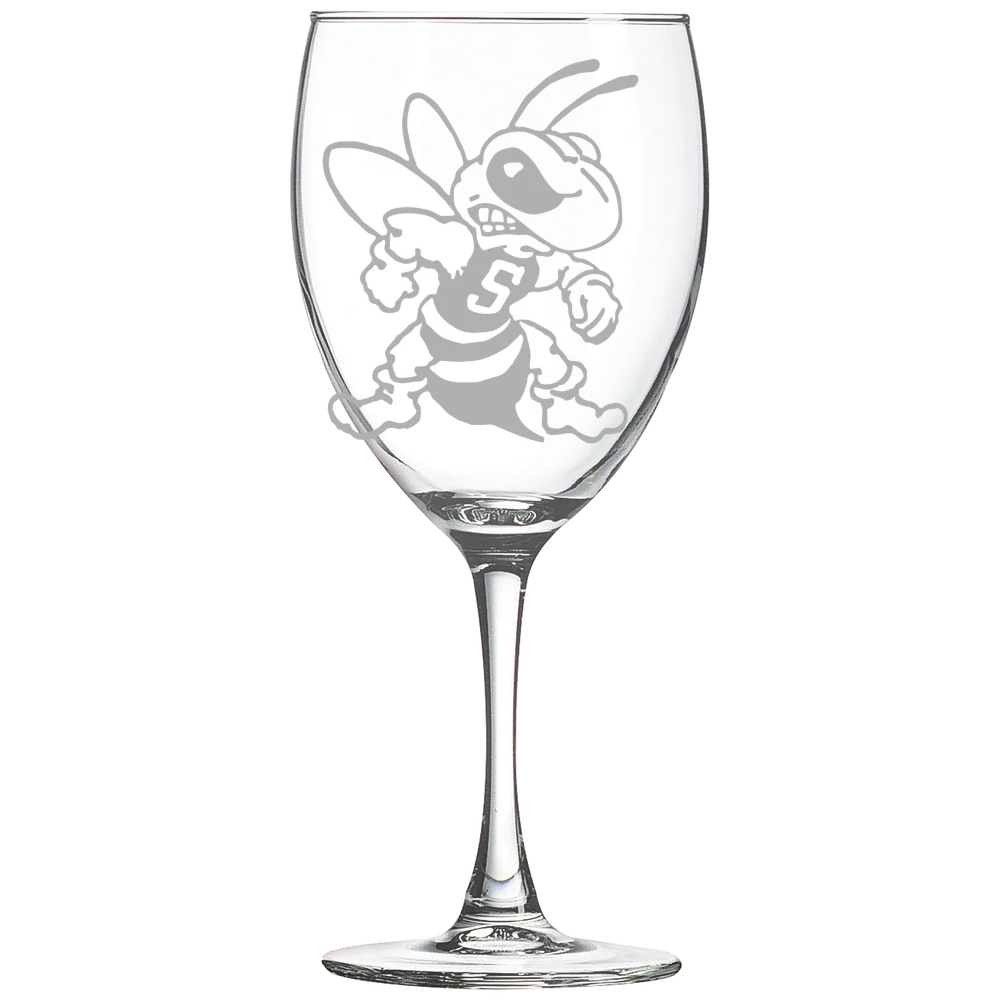 West Virginia State University Polar Camel 10 1/2 oz. Wine Glass