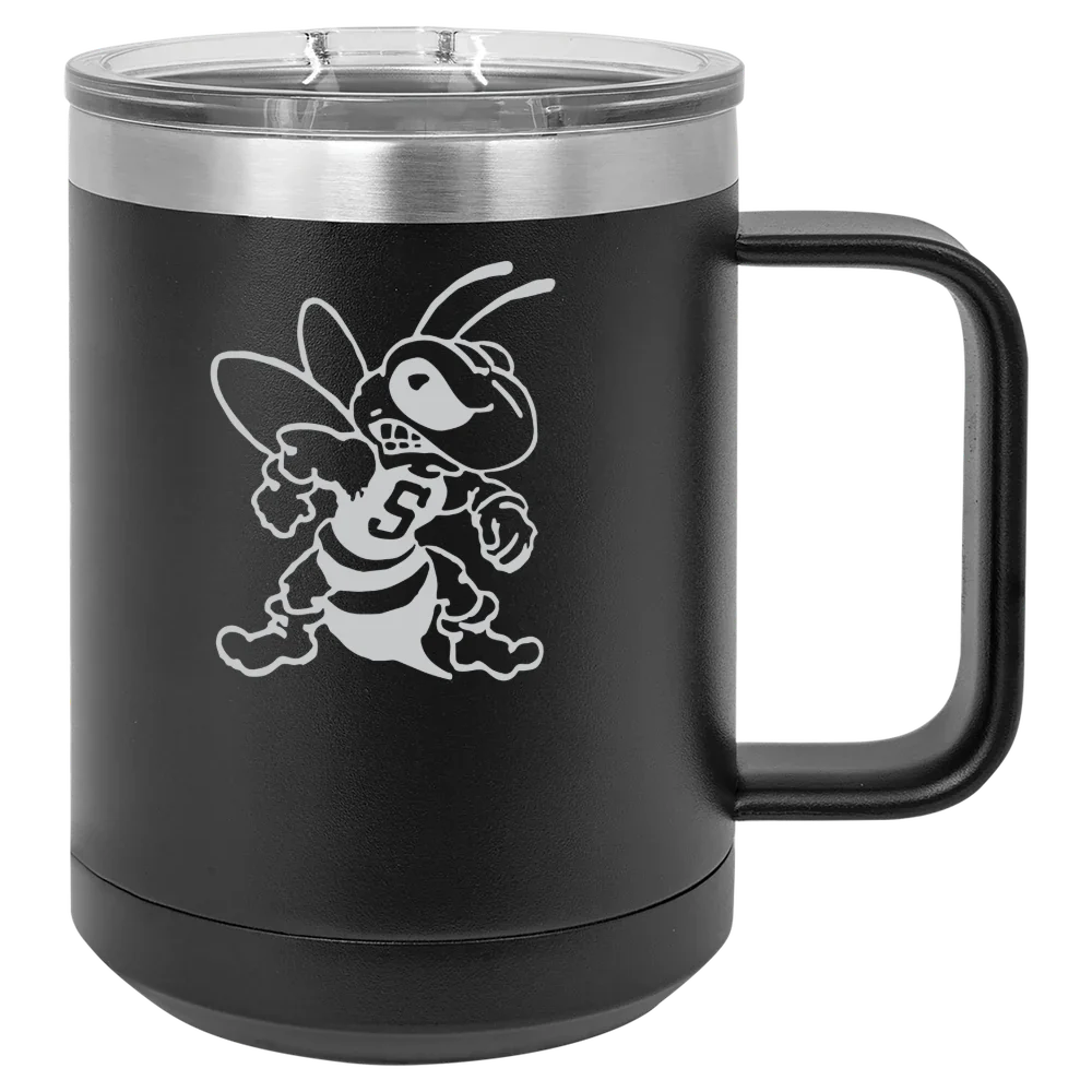 West Virginia State University Polar Camel 15 oz. Mug with Slider Lid