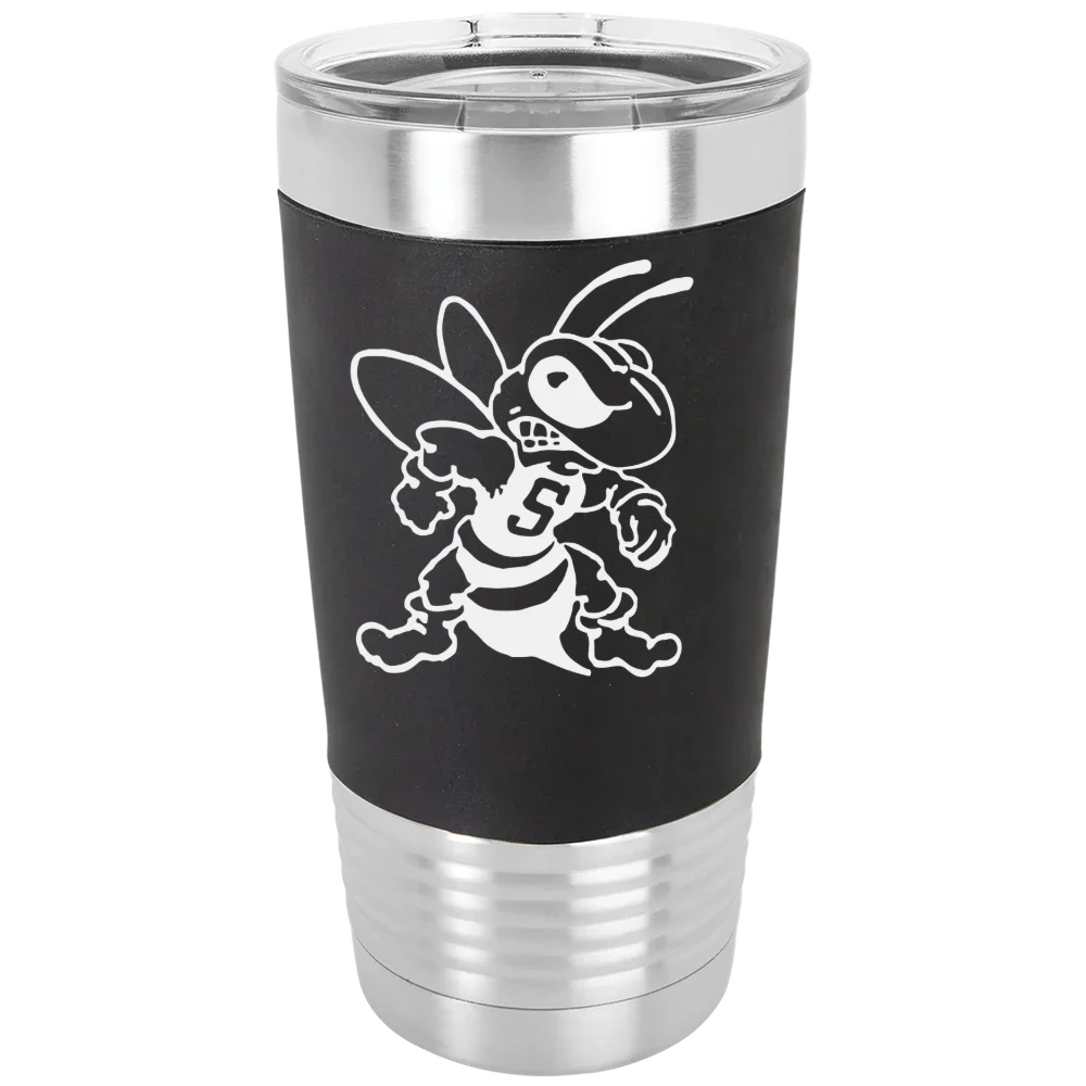 West Virginia State University Polar Camel 20 oz. Silicone Grip Tumbler with Standard Lid