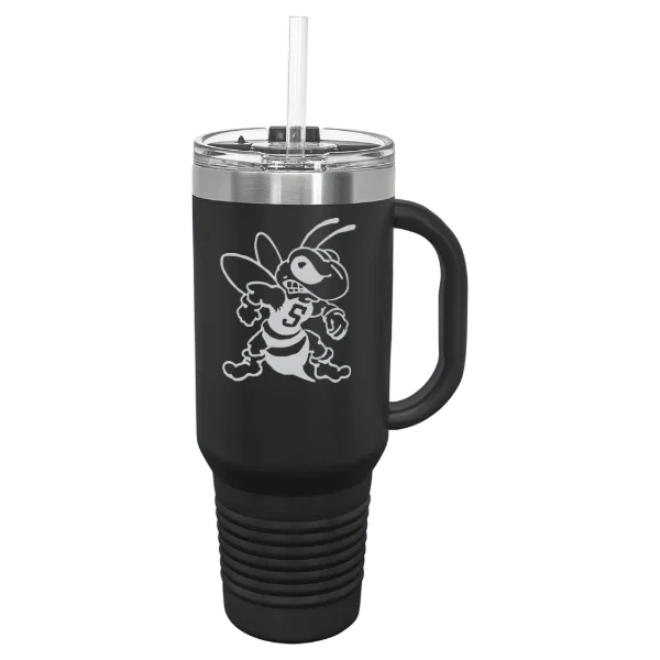 West Virginia State University Polar Camel 40 oz. Travel Mug with Snap Lid & Straw