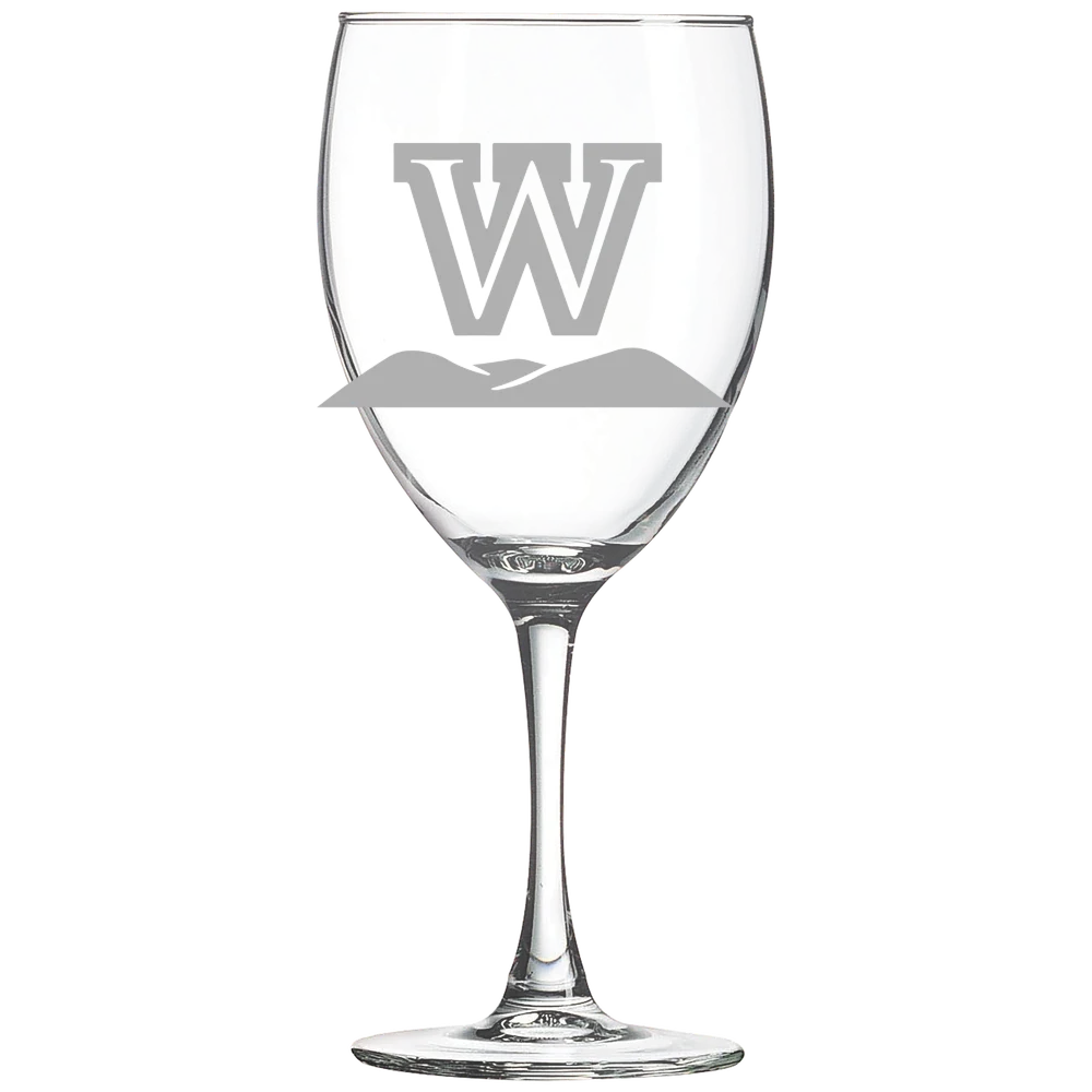 West Virginia Wesleyan College Polar Camel 10 1/2 oz. Wine Glass