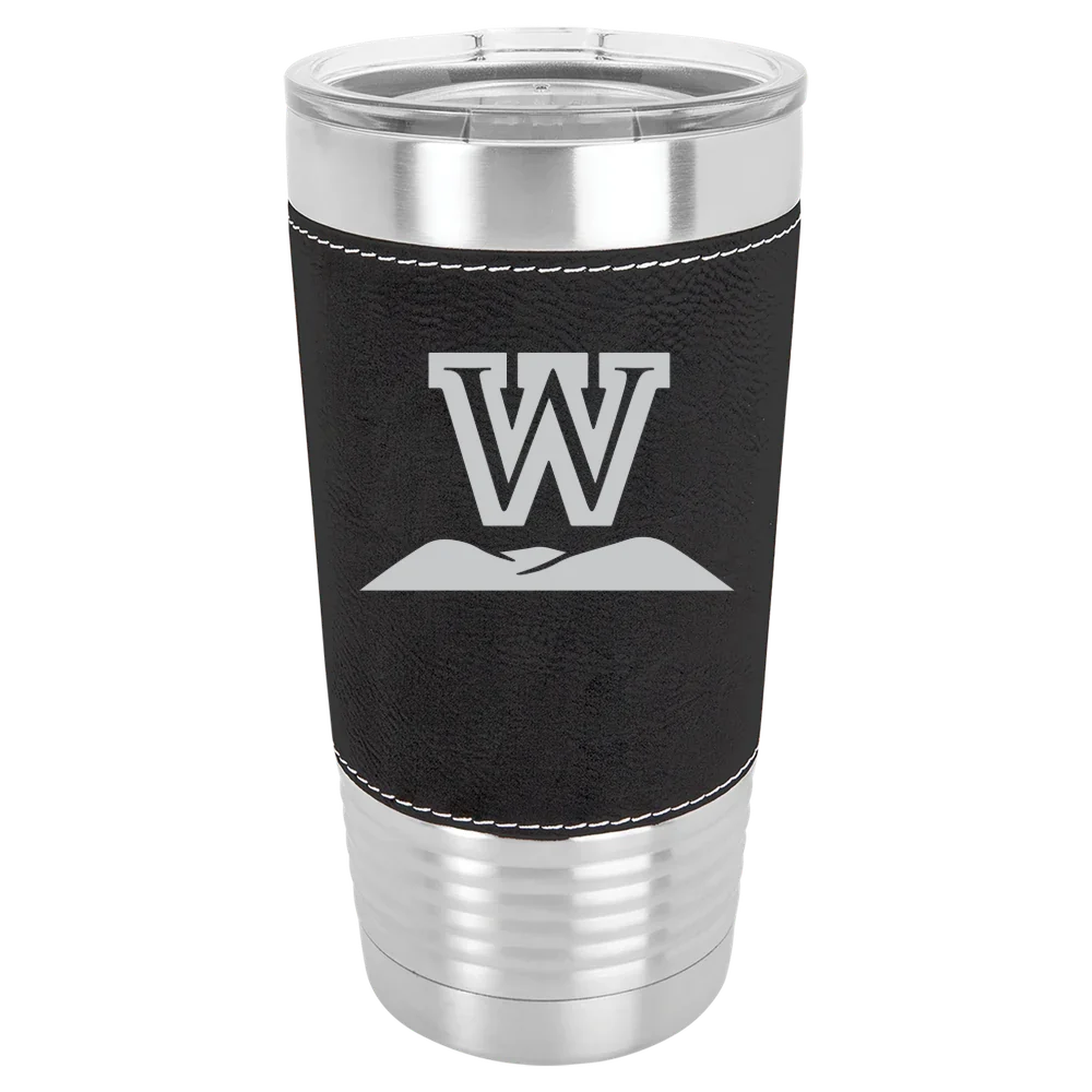 West Virginia Wesleyan College Polar Camel 20 oz. Leatherette Grip Tumbler with Standard Lid