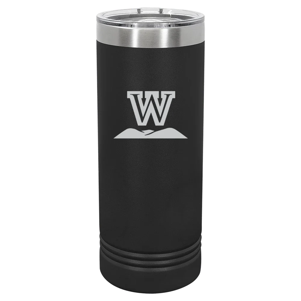 West Virginia Wesleyan College Polar Camel 22 oz. Skinny Tumbler with Slider Lid