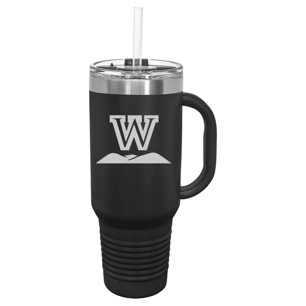 West Virginia Wesleyan College Polar Camel 40 oz. Travel Mug with Snap Lid & Straw