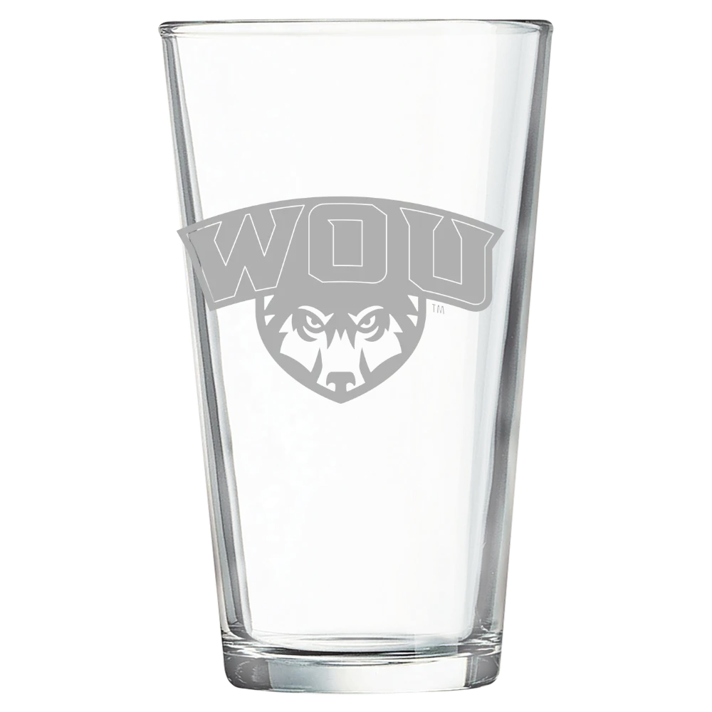 Western Oregon University Polar Camel 16 oz. Pint Mixing Glass