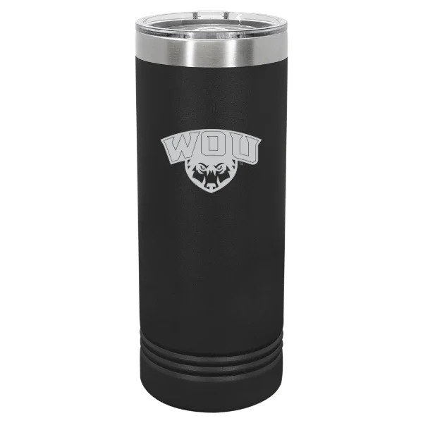 Western Oregon University Polar Camel 22 oz. Skinny Tumbler with Slider Lid