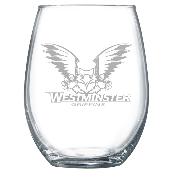 Westminster University (Utah) Polar Camel 15 oz. Stemless Wine Glass