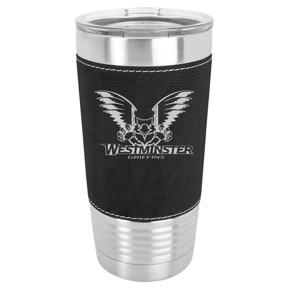 Westminster University (Utah) Polar Camel 20 oz. Leatherette Grip Tumbler with Standard Lid