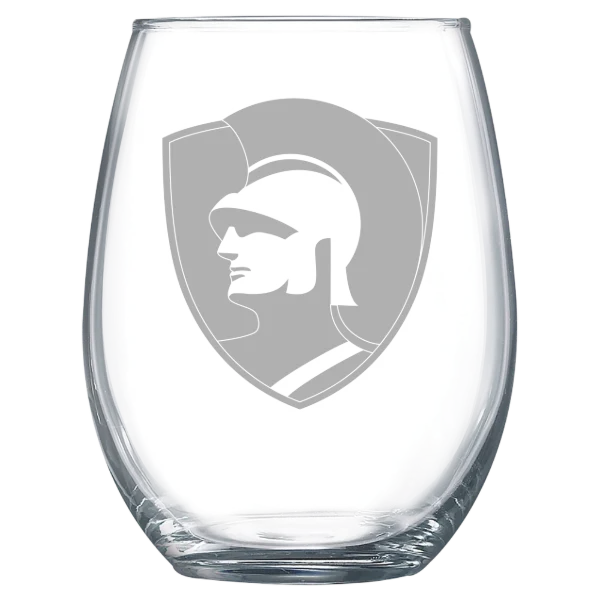 Westmont College Polar Camel 15 oz. Stemless Wine Glass