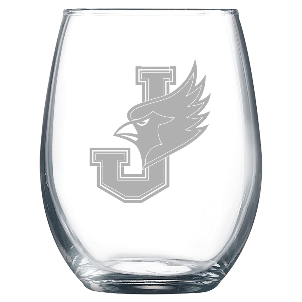 William Jewell College Polar Camel 9 oz. Stemless Wine Glass