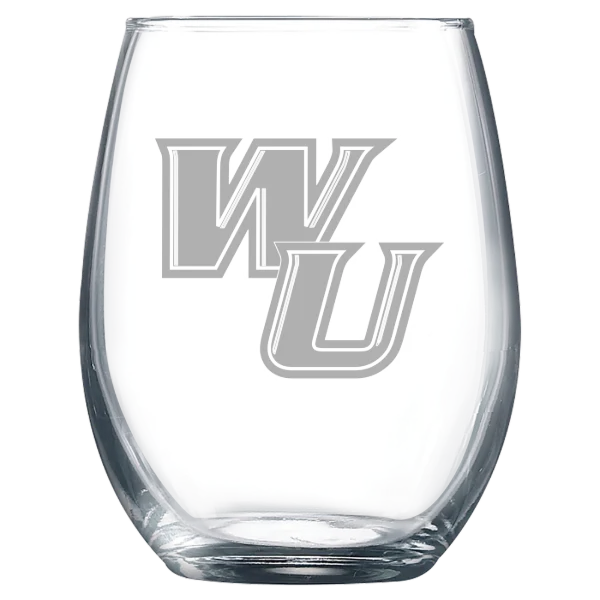 Wilmington University (Delaware) Polar Camel 9 oz. Stemless Wine Glass