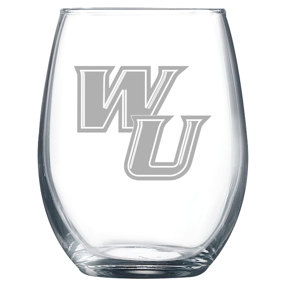 Wilmington University (Delaware) Polar Camel 9 oz. Stemless Wine Glass