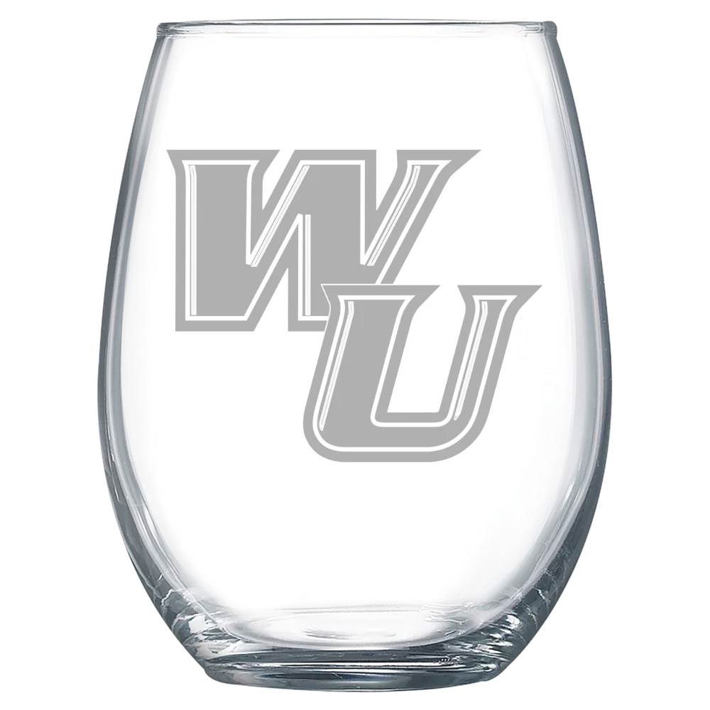Wilmington University (Delaware) Polar Camel 15 oz. Stemless Wine Glass