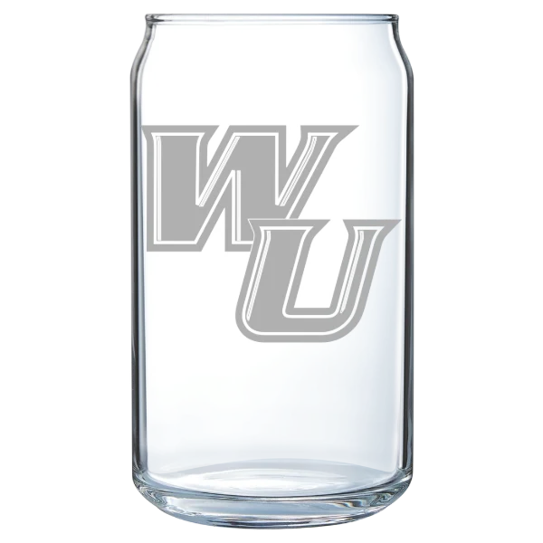 Wilmington University (Delaware) Polar Camel 16 oz. Can Glass