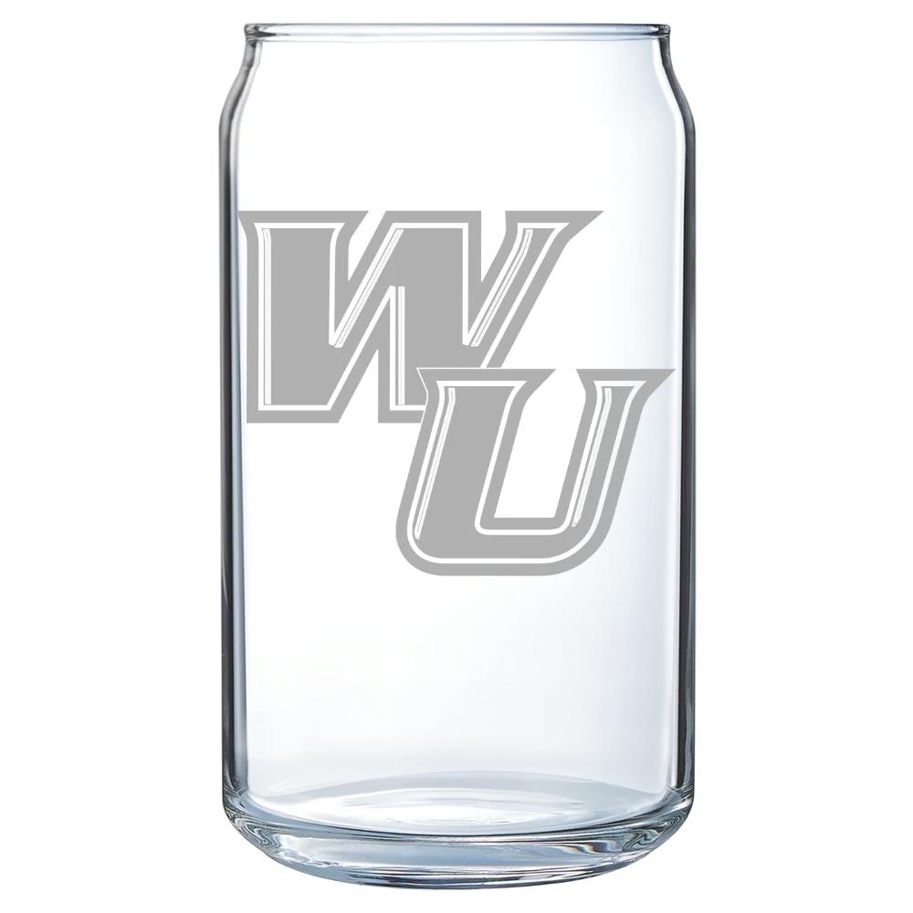Wilmington University (Delaware) Polar Camel 16 oz. Can Glass