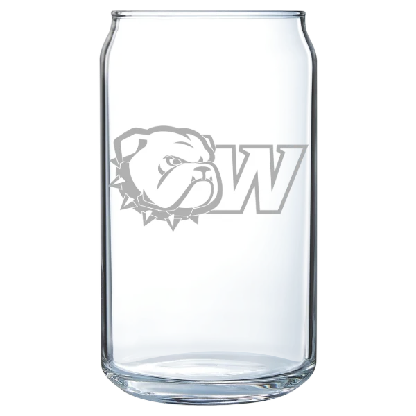 Wingate University Polar Camel 16 oz. Can Glass