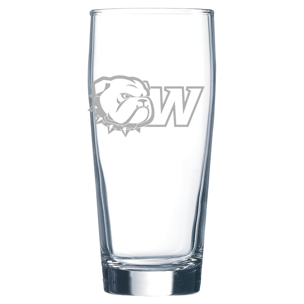 Wingate University Polar Camel 16 oz. Willi Becher Beer Glass