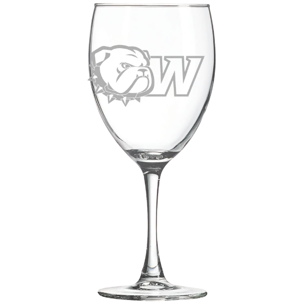 Wingate University Polar Camel 10 1/2 oz. Wine Glass