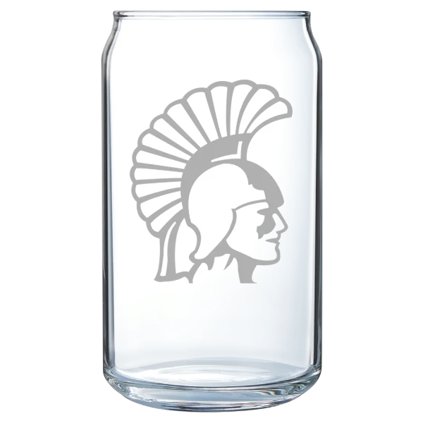 Winona State University Polar Camel 16 oz. Can Glass