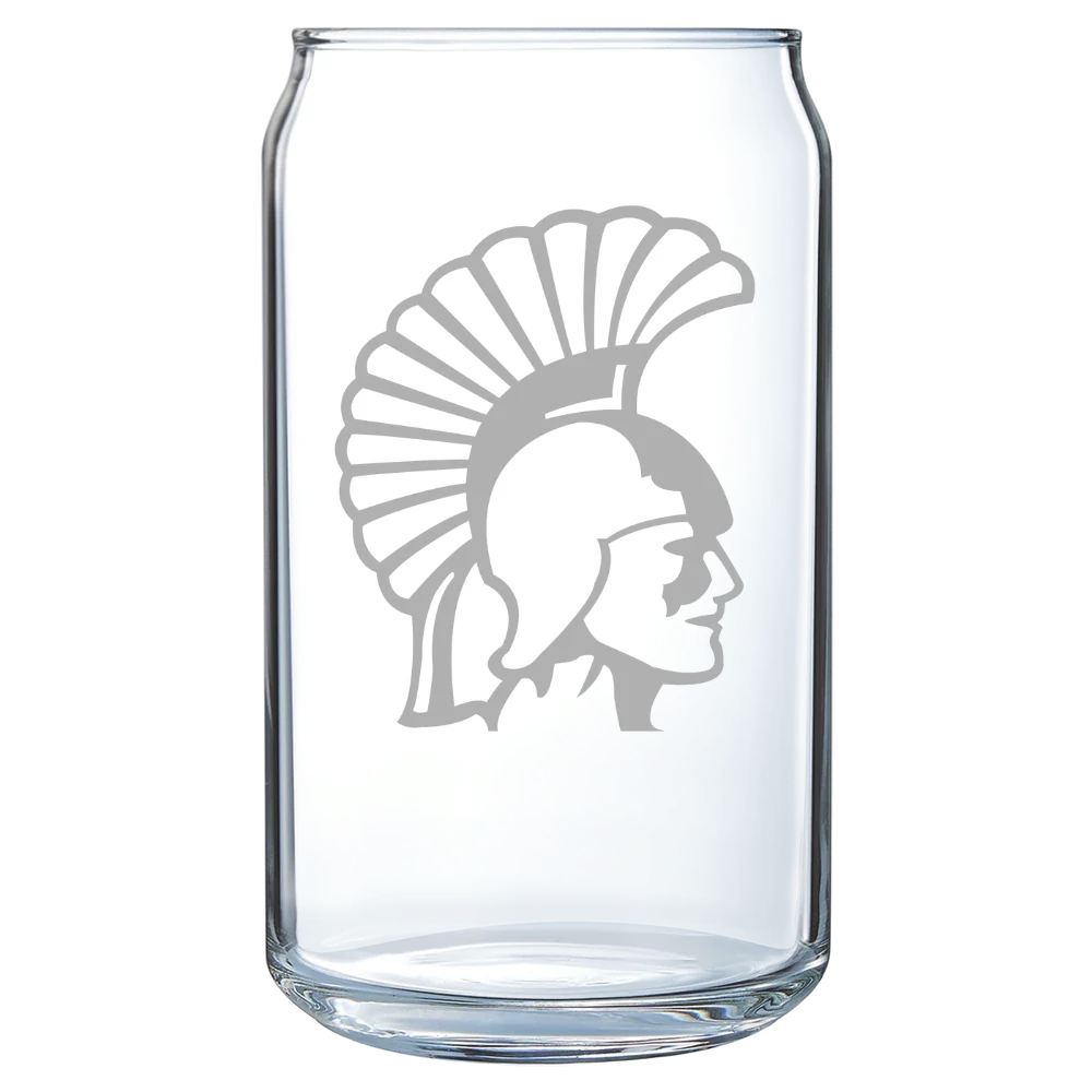 Winona State University Polar Camel 16 oz. Can Glass
