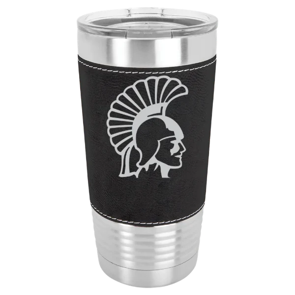 Winona State University Polar Camel 20 oz. Leatherette Grip Tumbler with Standard Lid