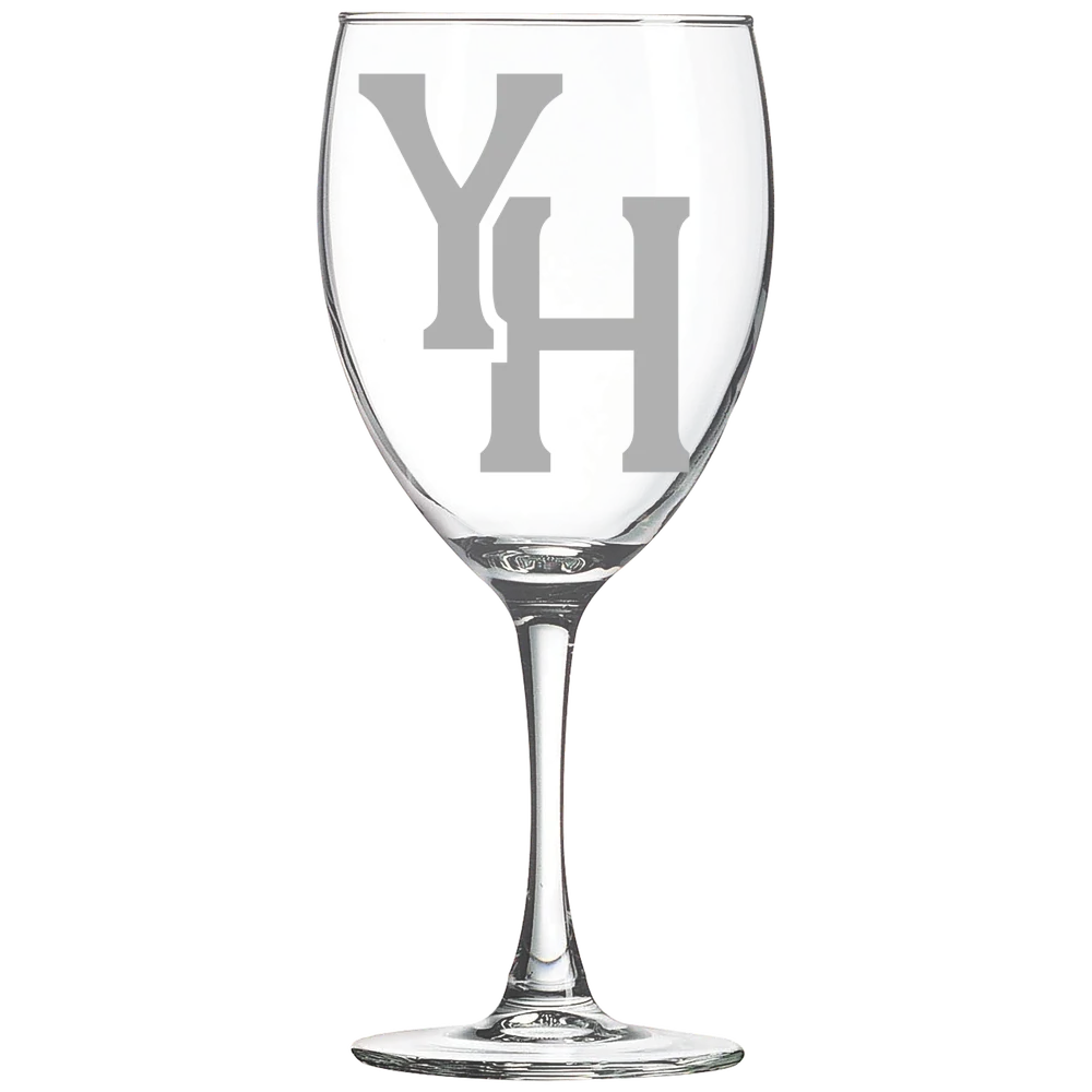 Young Harris College Polar Camel 10 1/2 oz. Wine Glass