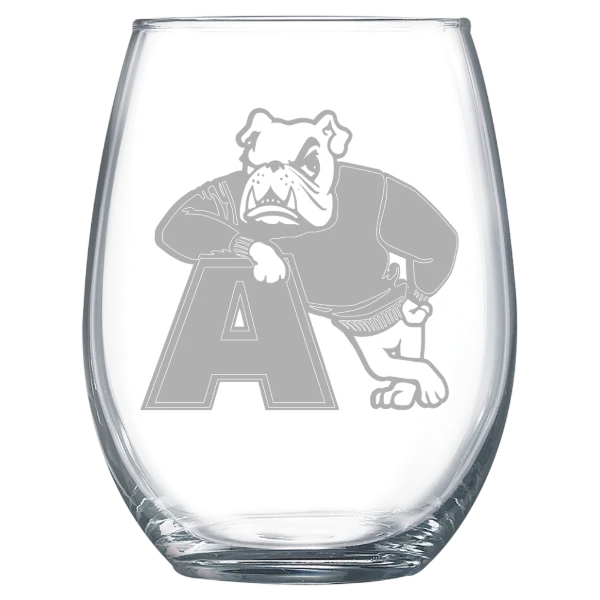 Adrian College Polar Camel 15 oz. Stemless Wine Glass