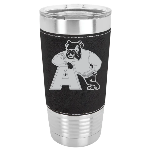 Adrian College Polar Camel 20 oz. Leatherette Grip Tumbler with Standard Lid